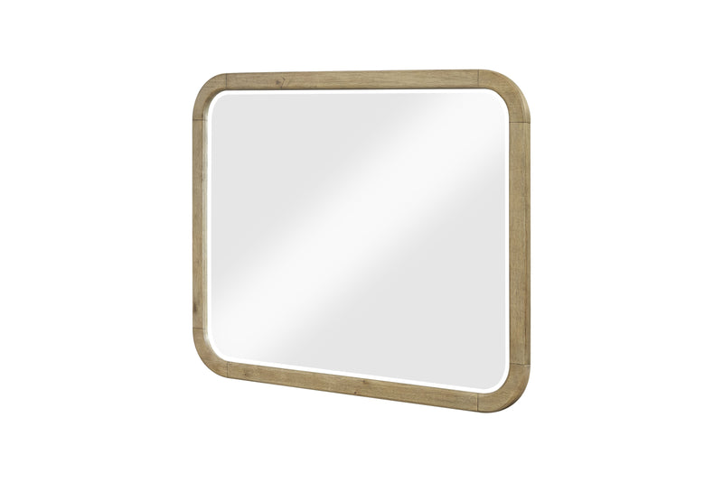 Austin Bedroom Dresser Mirror - Natural Oak Brown