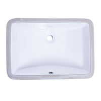 Bristol Sinks Vitreous China Rectangular Undermount Bathroom Sink - B606