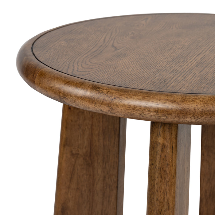 Baltic 24\" Contemporary End Table with Shelf - Tawny Brown