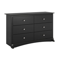 Jade Kids 6-Drawer Dresser - Black