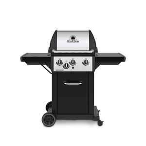 Broil King Monarch™ 340 Propane Gas Grill with Side Burner in Stainless Steel & Black - 834264
