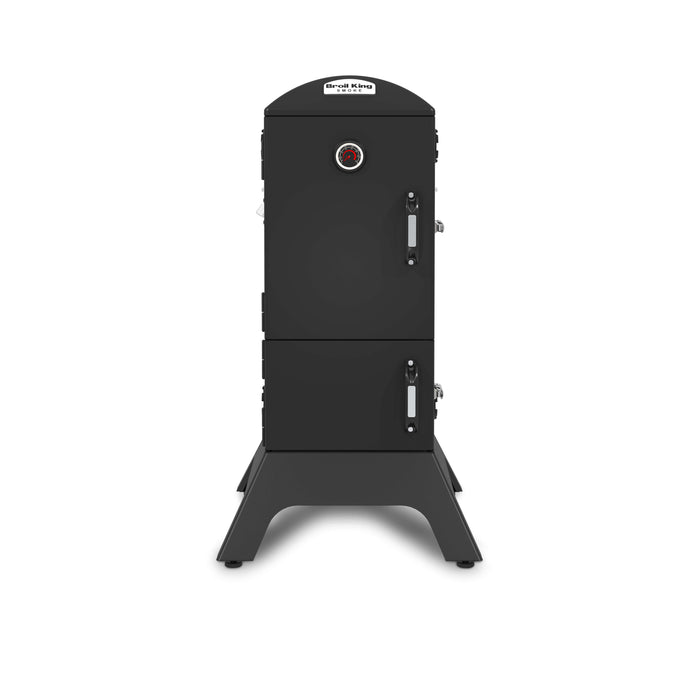 Broil King Vertical Charcoal Cabinet Smoker in Black Grill