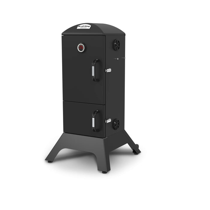 Broil King Vertical Charcoal Cabinet Smoker in Black Grill