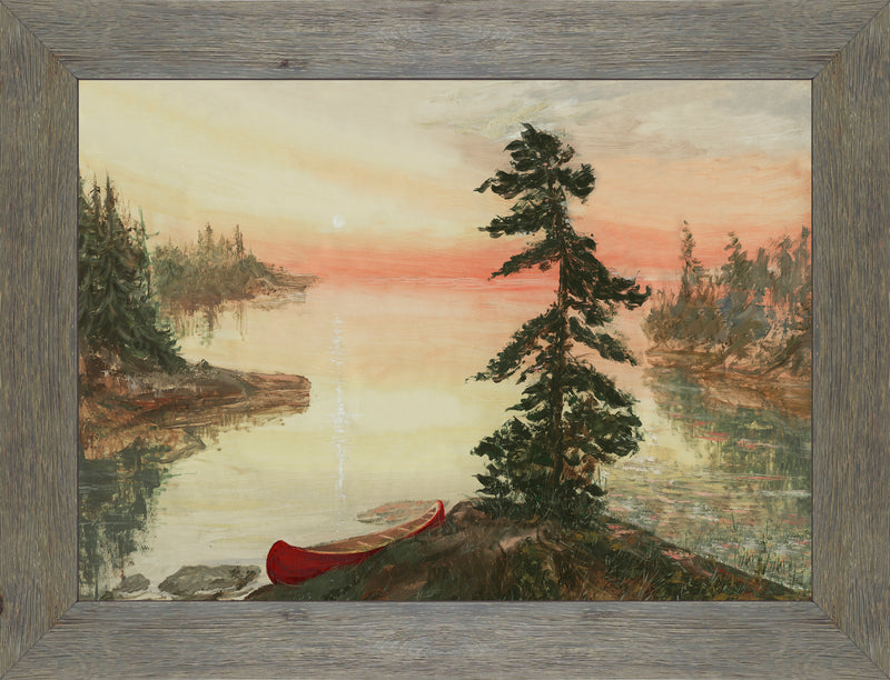 Muskoka Framed Matted Glass Art – 26\" x 34\"