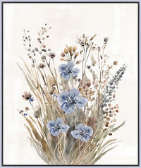 Floral Bunch Framed Canvas Art - 21