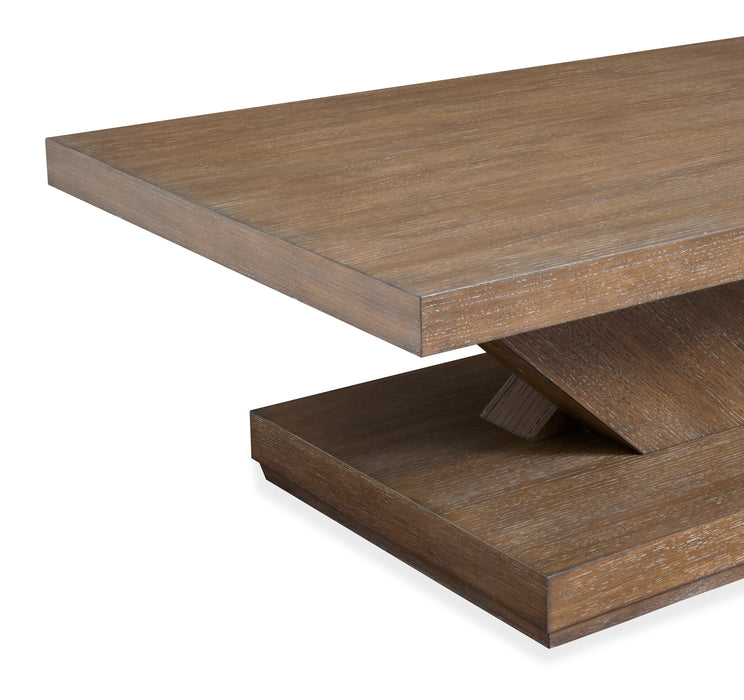 Buckley 54\" Coffee Table with Casters  - Spiced Brown