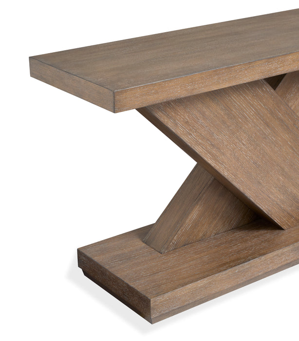 Buckley 54” Modern Wood Sofa Table – Spiced Brown 