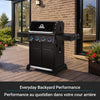 Broil King Baron 420 Pro Shadow 4-Burner 40,000-BTU Natural Gas BBQ - 674117 Grill | Broil King Baron 420 Pro Shadow 4-bruleurs 40 000 BTU Barbecue a gaz naturel - 674117