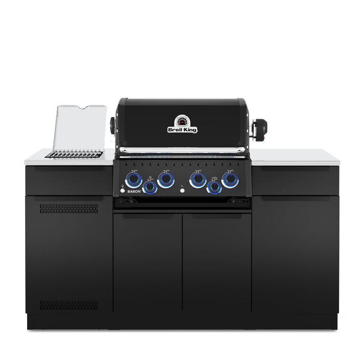 Broil King Baron 490i Shadow 4-Burner Built-In 40,000-BTU Natural Gas BBQ - 875847 Grill