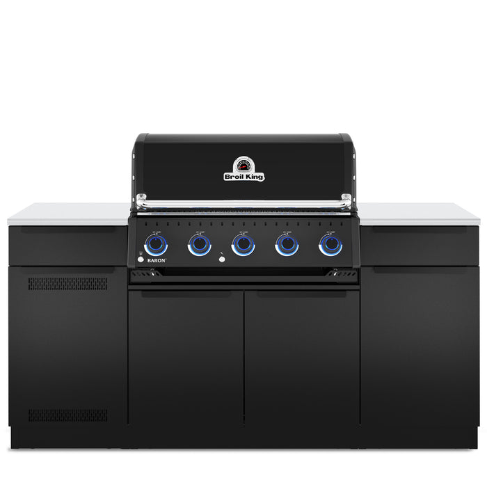 Broil King Baron 520i Shadow 4-Burner Built-In 45,000-BTU Natural Gas BBQ - 876817 Grill