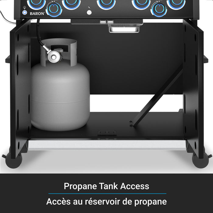 Broil King Baron 590 Pro Shadow 5-Burner 45,000-BTU Propane Gas BBQ - 675144 Grill