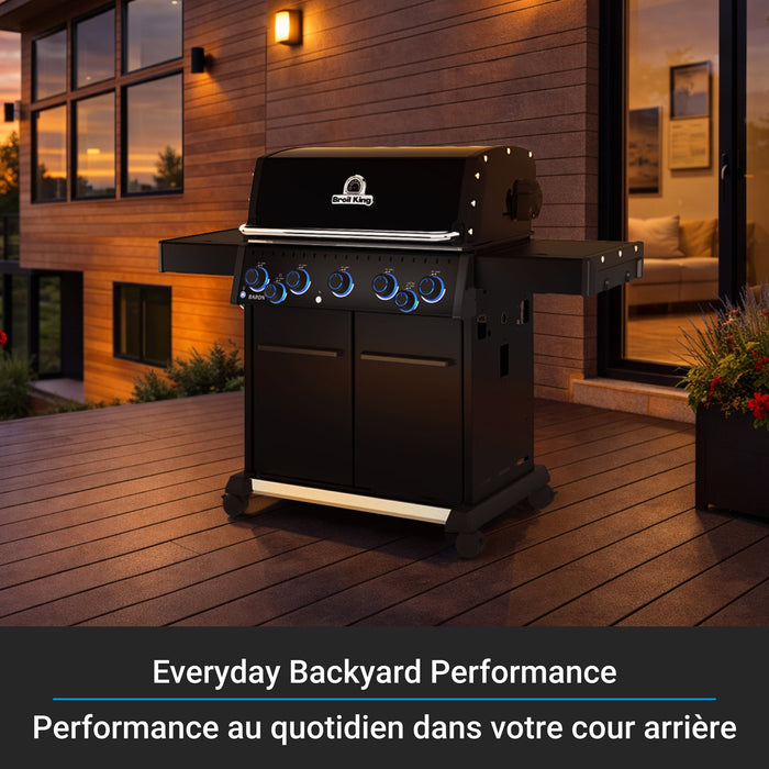 Broil King Baron 590 Pro Shadow 5-Burner 45,000-BTU Propane Gas BBQ - 675144 Grill