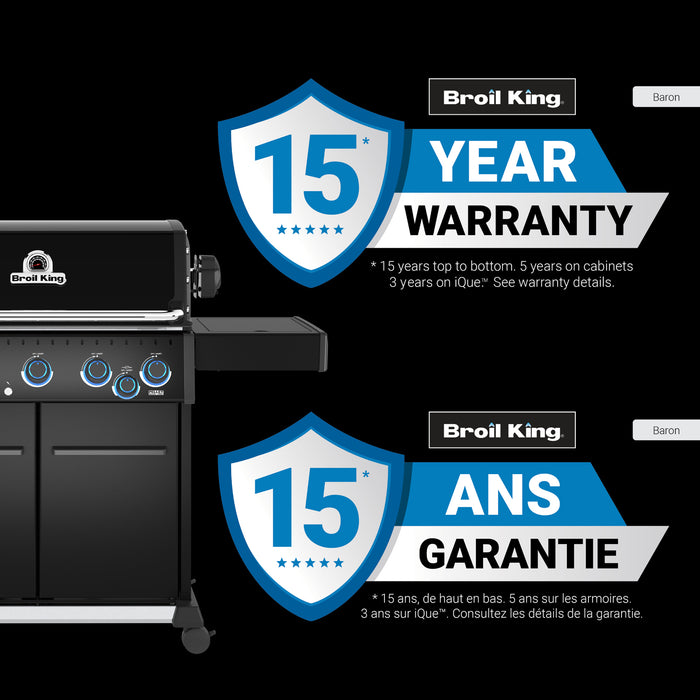 Broil King Baron 590 Pro Shadow 5-Burner 45,000-BTU Propane Gas BBQ - 675144 Grill