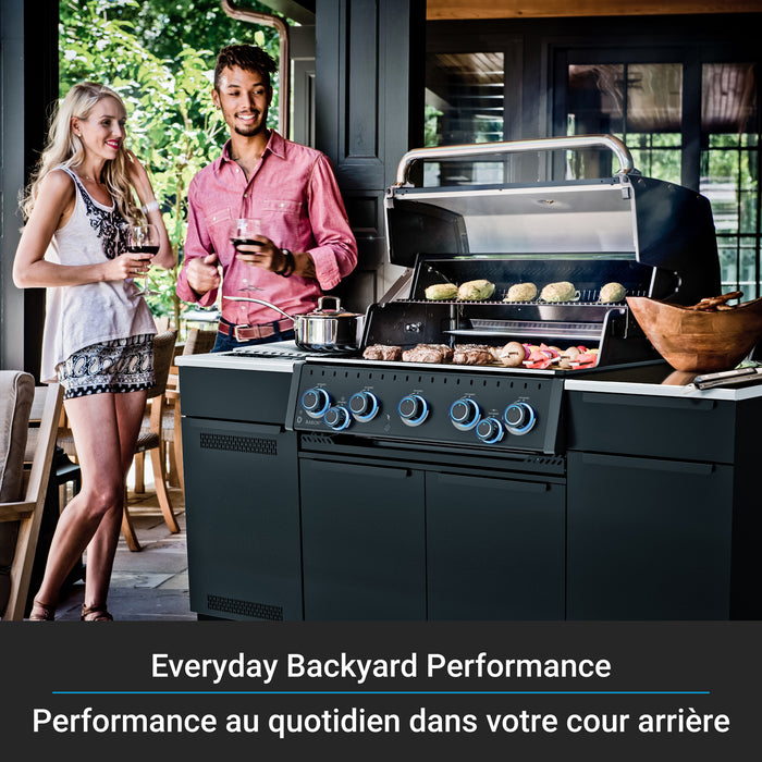 Broil King Baron 590i Shadow 5-Burner Built-In 45,000-BTU Propane Gas BBQ - 876844 Grill