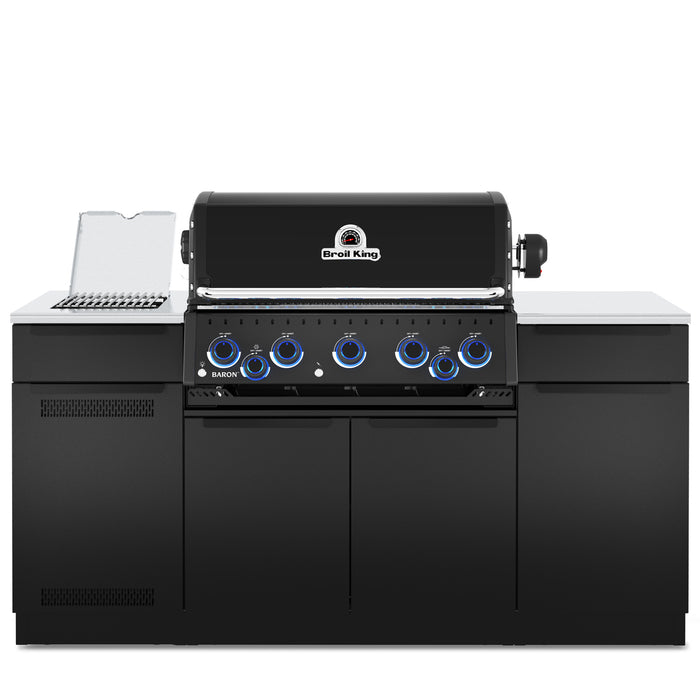 Broil King Baron 590i Shadow 5-Burner Built-In 45,000-BTU Propane Gas BBQ - 876844 Grill