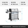 Broil King Baron S 490 Pro IR 4-Burner 40,000-BTU Propane Gas BBQ - 677344 Grill | Broil King Baron S 490 Pro IR 4-bruleurs 40 000 BTU Barbecue a gaz propane - 677344
