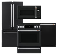 Café 4-Piece Kitchen Appliance Package – Matte Black  