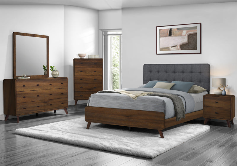 Cami Bedroom Dresser Mirror, Attachable/Wall Hanging – Brown