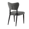 Kort & Co. Capri Dining Chair, Polyester Fabric, Metal – Charcoal | Chaise de salle à manger Capri de Kort & Co. en tissu de polyester et en métal - anthracite