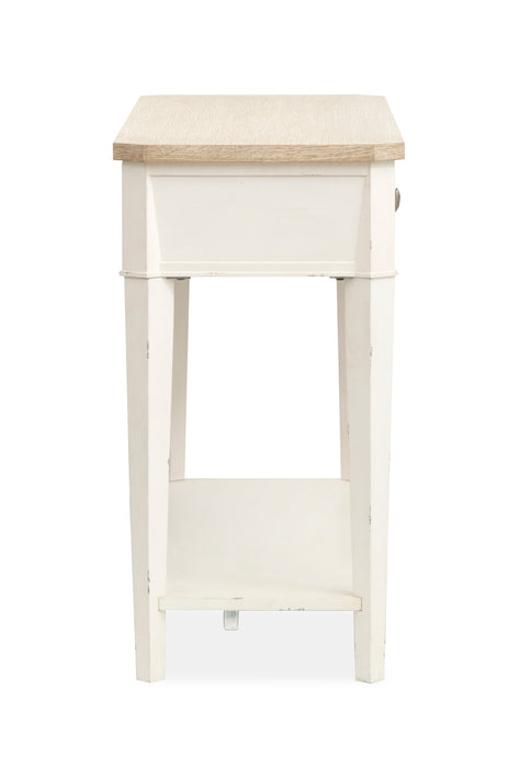 Collins 50\" Traditional Sofa Table with Two Drawers  - Sea Pearl & Driftwood