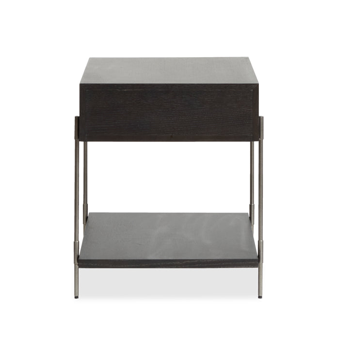 Corrall 20\" End Table with Storage - Dark Briarsmoke