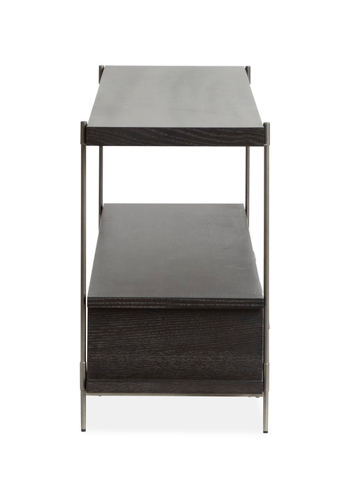 Corrall 60\" Sofa Table with Storage - Dark Briarsmoke