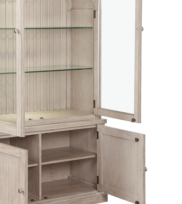 Corsa 47.5” Curio Cabinet – Light Grey Oak 