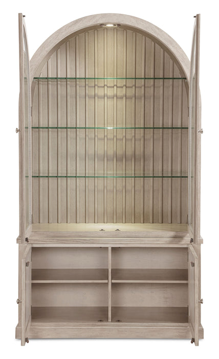 Corsa 47.5” Curio Cabinet – Light Grey Oak 