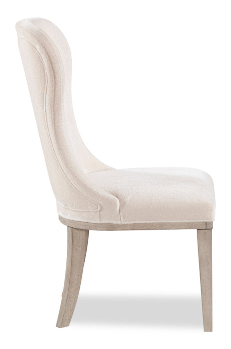 Corsa Dining Side Chair - Light Grey and Ivory Felt