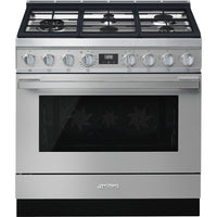 Smeg Portofino 4.5 Cu. Ft. Dual Fuel Range - CPF36UGMX