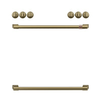 Café Brushed Brass Handle and Knob Kit for Range - CXFCEHKPMCG