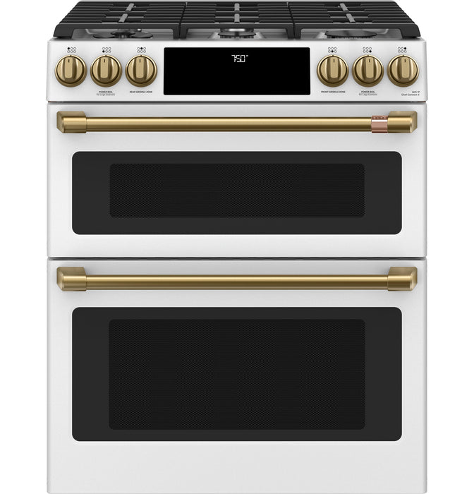 Café Brushed Brass Handle and Knob Kit for Range - CXFCGHKPMCG