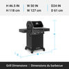 Broil King Crown 310 Shadow 4-Burner 32,000-BTU Propane Gas BBQ - 864054 Grill | Broil King Crown 310 Shadow 4-bruleurs 32 000 BTU Barbecue a gaz propane - 864054