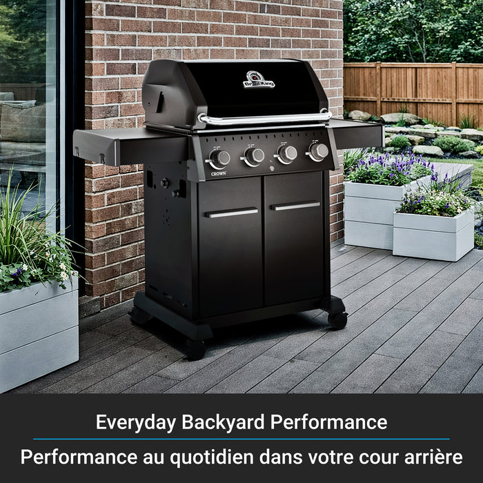 Broil King Crown 420 Shadow 4-Burner 40,000-BTU Natural Gas BBQ - 865157 Grill