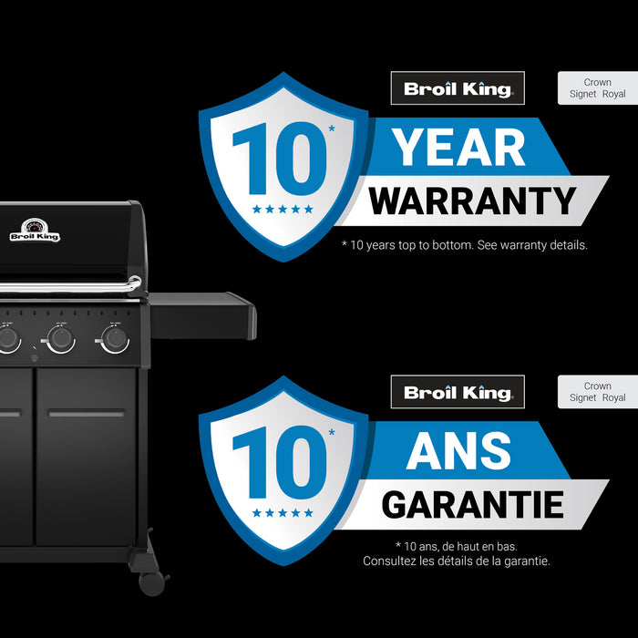 Broil King Crown 420 Shadow 4-Burner 40,000-BTU Natural Gas BBQ - 865157 Grill