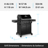 Broil King Crown 420 Shadow 4-Burner 40,000-BTU Natural Gas BBQ - 865157 Grill | Broil King Crown 420 Shadow 4-bruleurs 40 000 BTU Barbecue a gaz naturel - 865157