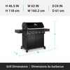 Broil King Crown 520 Shadow 5-Burner 45,000-BTU Propane Gas BBQ - 866154 Grill | Broil King Crown 520 Shadow 5-bruleurs 45 000 BTU Barbecue a gaz propane - 866154