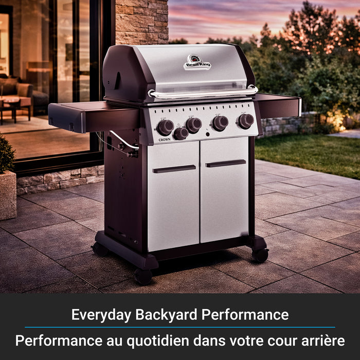 Broil King Crown S 440 4-Burner 40,000-BTU Natural Gas BBQ - 865367 Grill
