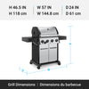 Broil King Crown S 440 4-Burner 40,000-BTU Propane Gas BBQ - 865364 Grill | Broil King Crown S 440 4-bruleurs 40 000 BTU Barbecue a gaz propane - 865364