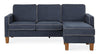 Novogratz Bowen L-Shaped Sectional Sofa - Blue