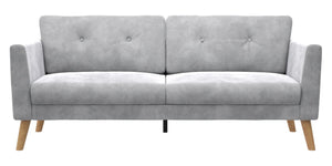 Cosmoliving Gloria Velvet Sofa - Light Grey