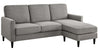 DHP Kaci Reversible Contemporary Fabric Sectional - Grey