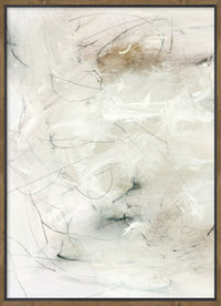 Neutral Mood Framed Canvas with Embellishment - 31
