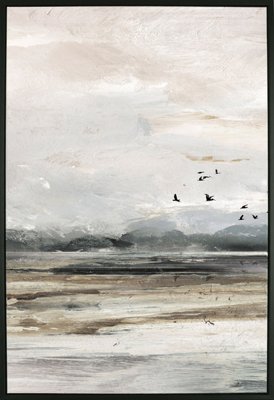 By the Lake I Framed Acrylic Painting - 25.25" x 37.25"|Peinture acrylique encadrée « By the Lake I » - 25,25 po x 37,25 po