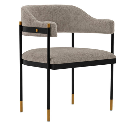 Manhattan Comfort Modern Lia Chenille Dining Chair - Stone|Chaise de salle à manger moderne Lia de Manhattan Comfort en chenille - pierre