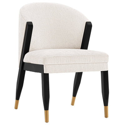 Manhattan Comfort Modern Ola Chenille Dining Chair - Cream|Chaise de salle à manger moderne Ola de Manhattan Comfort en chenille - crème
