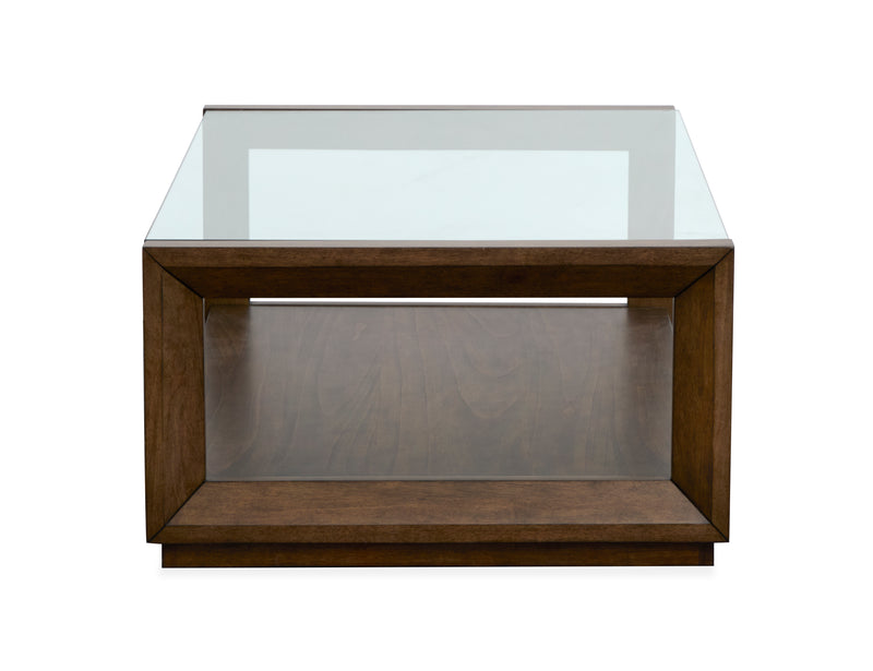 Drover 52\" Coffee Table with Storage and Casters - Cinnamon 