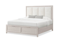 Elana 5pc Bedroom Set with Storage Bed, Dresser & Mirror, Natural - Queen Size
