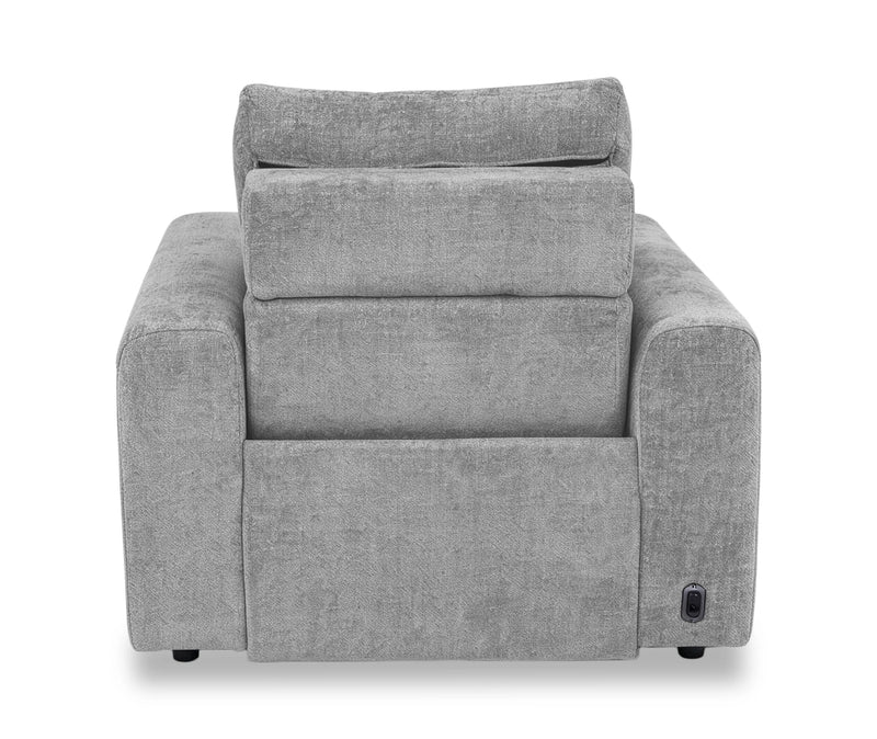 Scott Living Elevate 42\" Chenille Fabric Power Reclining Chair - Grey