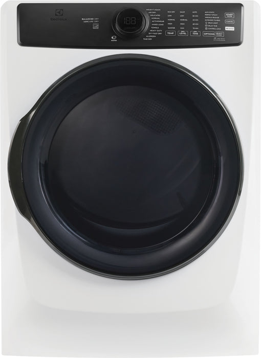 Electrolux  8.0 Cu. Ft. Front Load Perfect Steam™ Gas Dryer  -  Matte White -  ELFG7738MW